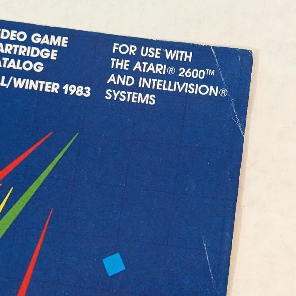 Vintage Atari Video Game Cartridge‎ Mini Product Catalog Game Insert Lot 1983
